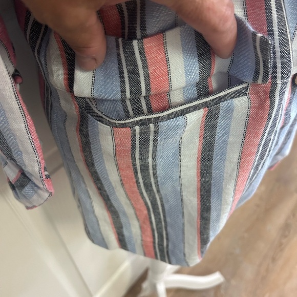 🖤”Laundry By Shelli Segal” NWT Multicolor Striped Blazer w/ Pockets - Picture 3 of 15